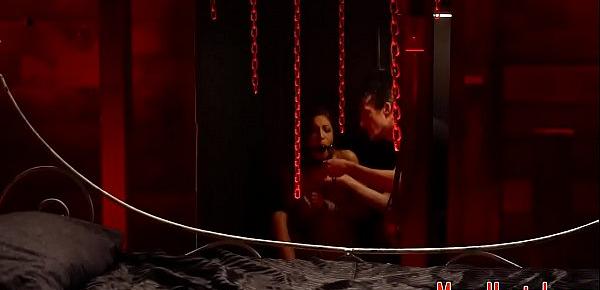  Submissive teen hardfucked in BDSM hostel